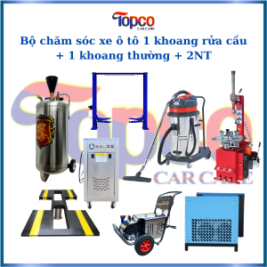 Bộ chăm sóc xe ô tô 1 khoang rửa cầu + 1 khoang thường + 2NT