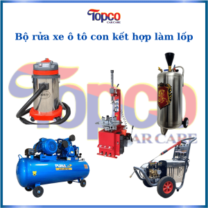 Bộ rửa xe ô tô con kết hợp làm lốp